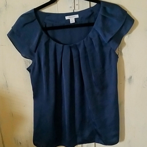 Dress Barn Blue shimmer blouse  size M - Picture 1 of 5